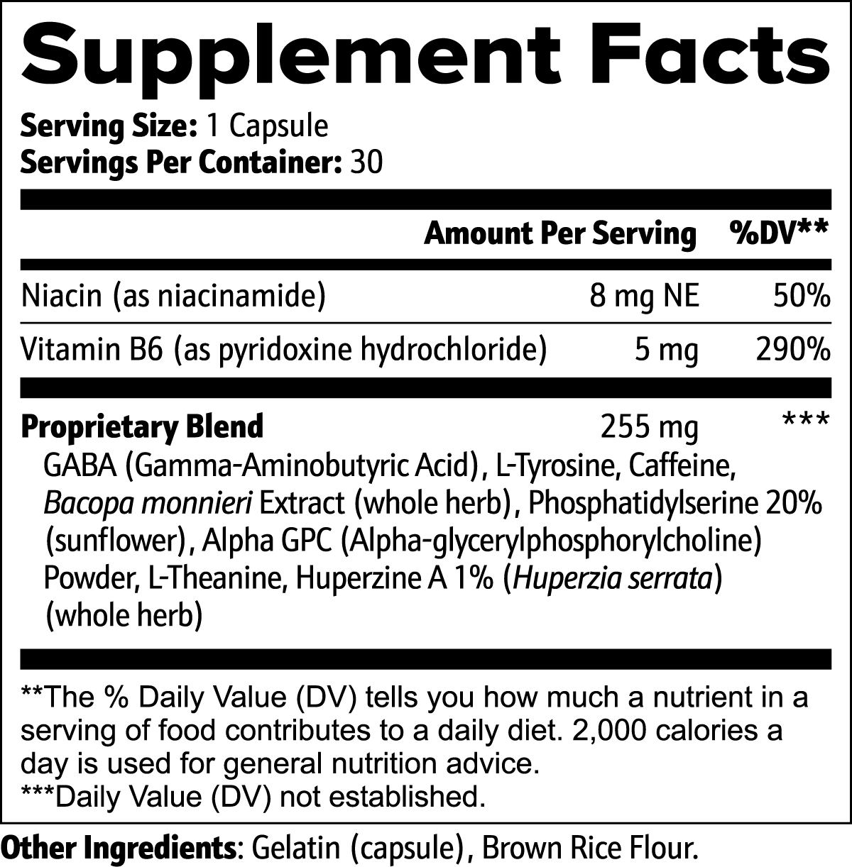 Niacin Cognitive Support